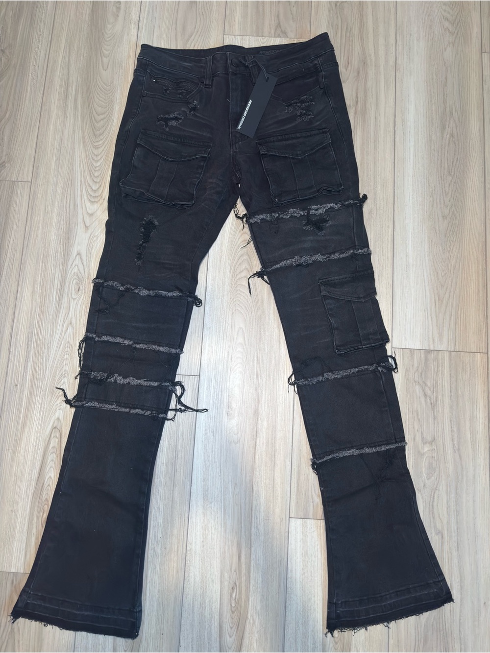 Men's Distressed Black Rockstar Original